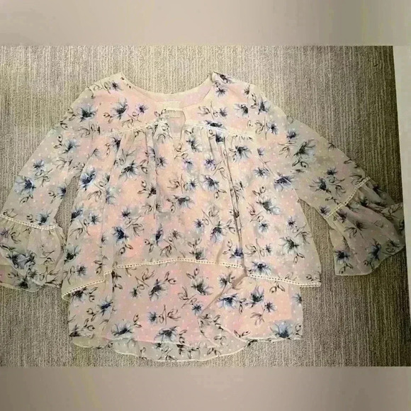 Moon River Tops - XS PINK  floral top